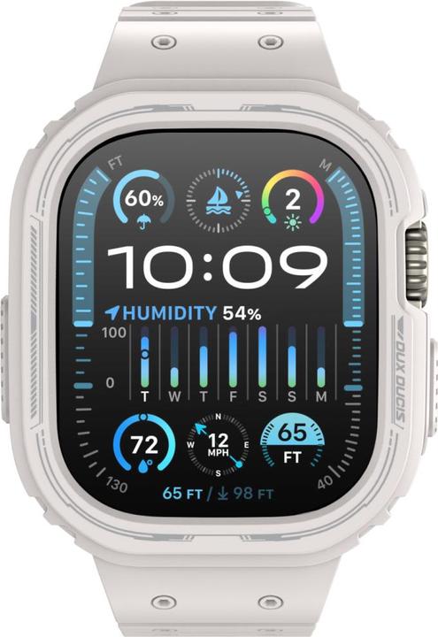 Actual product image Dux Ducis OA Strap Apple Watch 38mm/40mm/41mm - White (38 mm, 40 mm, 41 mm, Silicone, Apple Watch Series 2, Apple Watch Series 1, Apple Watch Series 3, Apple Watch Series 4, Apple Watch Series 5, Apple Watch Series 6, Apple Watch Series 7, Apple Watch Series 8, Apple Watch Series 9, Apple Watch SE)