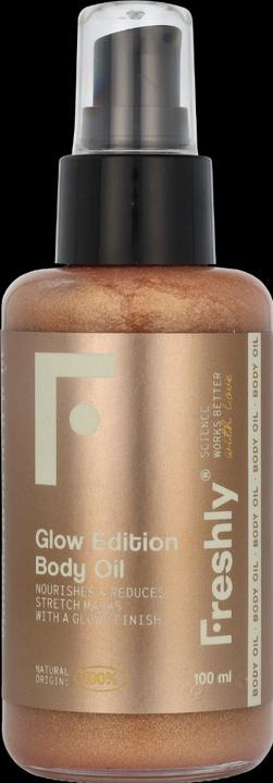 Produktbild Freshly Cosmetics Natural Body Illuminator mit Golden Glitter Glow Edition Körperöl 100ml (Körperöl, 100 ml)