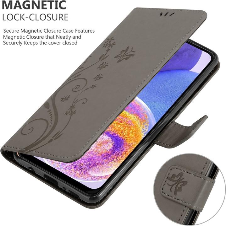 Image du produit Cadorabo Flower Book Housse pour Samsung Galaxy A23 4G (Samsung Galaxy A23)