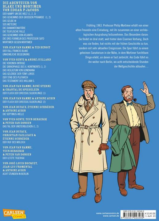 Actual product image Blake und Mortimer 26: Acht Stunden in Berlin (German, José-Louis Bocquet, Jean-Luc Fromental, 2023)