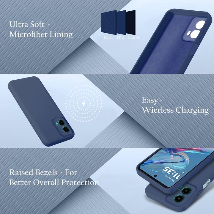 Immagine prodotto Cadorabo Custodia per Motorola Moto G45 TPU Liquid Silicone Case (Motorola Moto C)