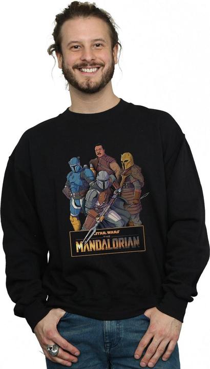 Immagine prodotto Star Wars The Mandalorian Character Collage Felpa Uomo (XXL)