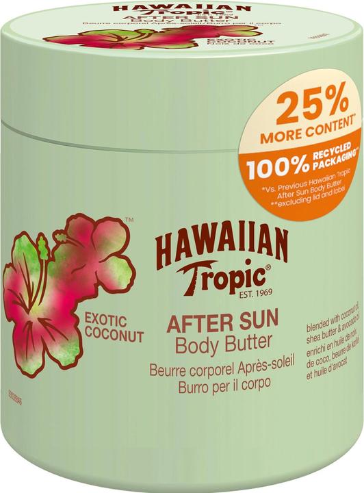 Image du produit Hawaiian Tropic Beurre pour le corps après-soleil Exotic Coconut (Baume, 250 ml)