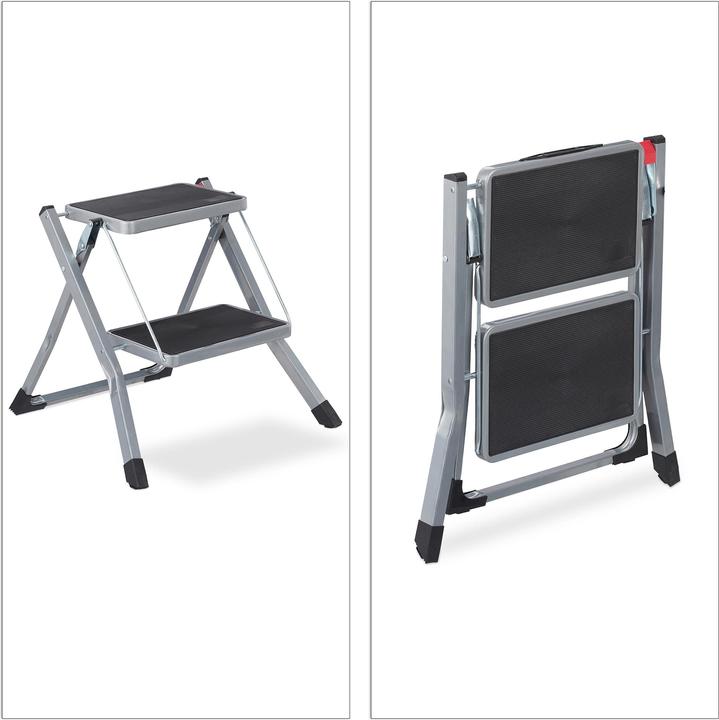 Image du produit Relaxdays Escabeau pliable, 2 marches (Escabeau, 50 cm)
