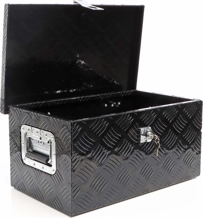 Produktbild XPOtool Werkzeugbox Alu 50,8x30,5x24cm Schwarz Transportbox Werkzeugkiste Alubox
