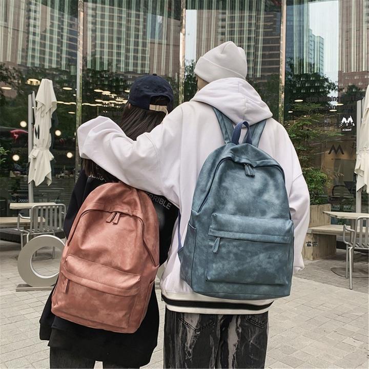 Immagine prodotto Only-Bags.Store Zaino a tinta unita di grande capacità, zaino da studente per il tempo libero, zaino da computer