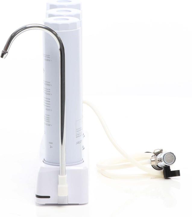 Naturewater NW-3-PPGACCTO Filtro acqua da banco a 3 stadi con sedimenti e carbone attivo