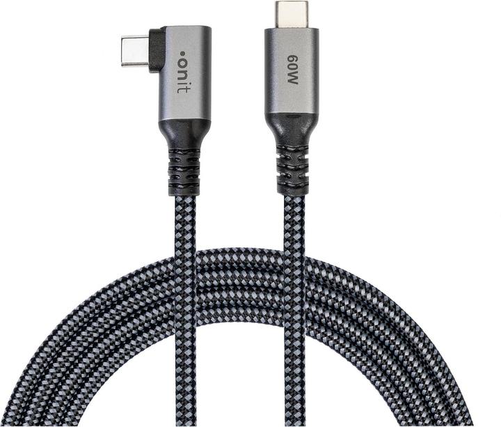 Produktbild Onit USB4-Kabel Pro USB C - USB C 5 m, Abgewinkelt (5 m, USB 4.0)