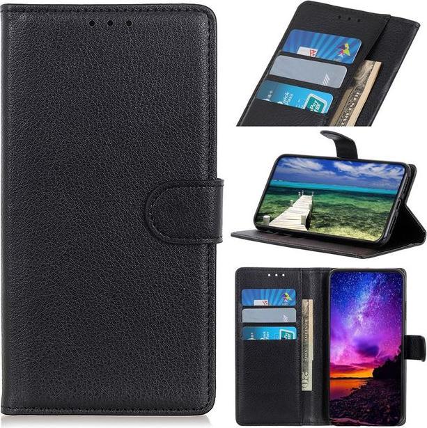 Actual product image MU Classic Litchi Leather Bookcover Series (Samsung Galaxy A03s)