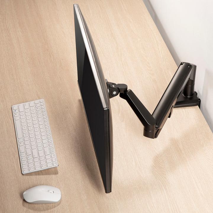 Actual product image Ergo Office Black Monitor Desk Mount, Gas Spring, 17"-32", 9kg, ER-405B (Table, 32.01")