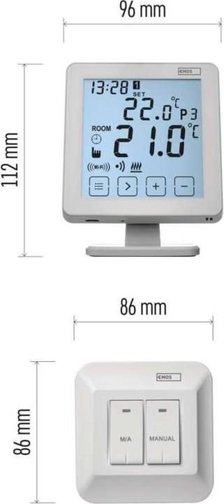 Produktbild Emos Raumthermostat P5623 mit WiFi, programmierbar, kabellos