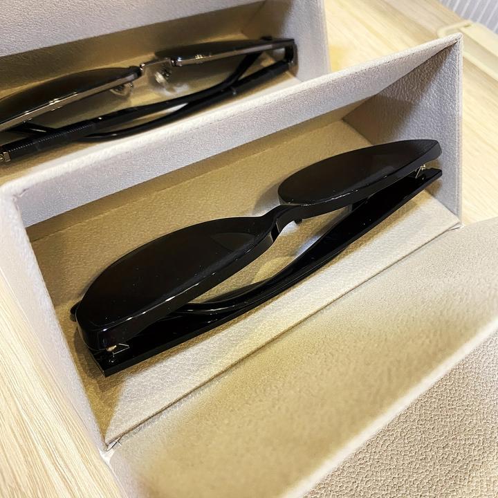 Image du produit Only-Bags.Store 1pc Glasses Organizer Case, Portable Glasses Case, PU Leder Hanging Foldable Eyeglasses Case