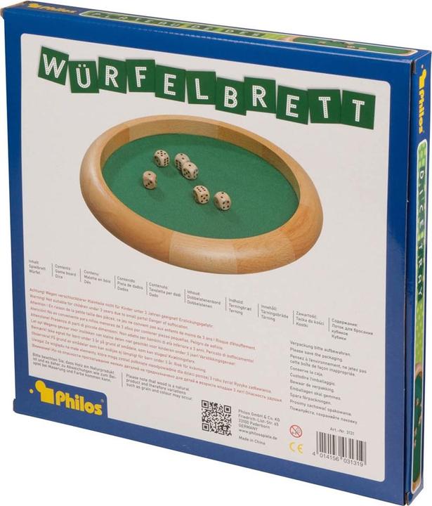 Produktbild Philos Würfelbrett mit Würfel