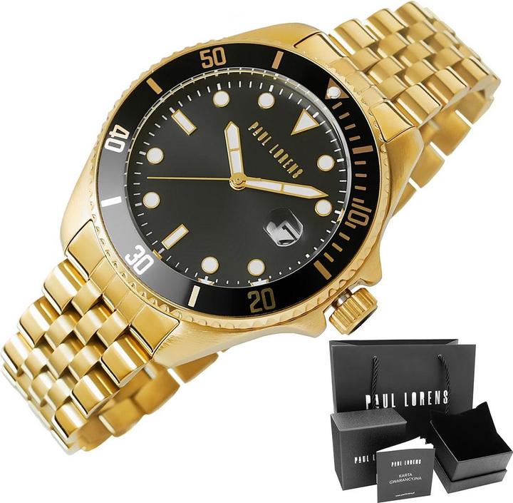 Actual product image Paul Lorens MEN'S WATCH - PL13030B-1D1 (zg350b) + BOX