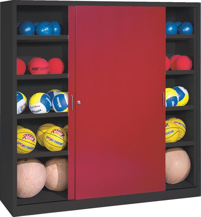 Produktbild C+P Ballschrank (HxBxT: 195x190x60 cm, mit Vollblech-Schiebetüren, Typ 4)
