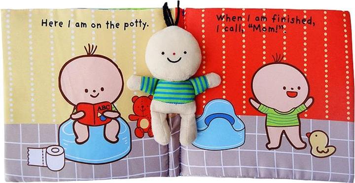 Actual product image Activity Board Toddler Baby Cloth Book Bath Potty Baby Book Toy 0-3 years old Educational Activity Book