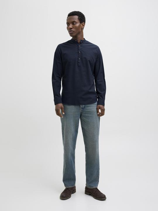 Produktbild Jack & Jones Jjesummer Half Placket Shirt Ls Sn (M)