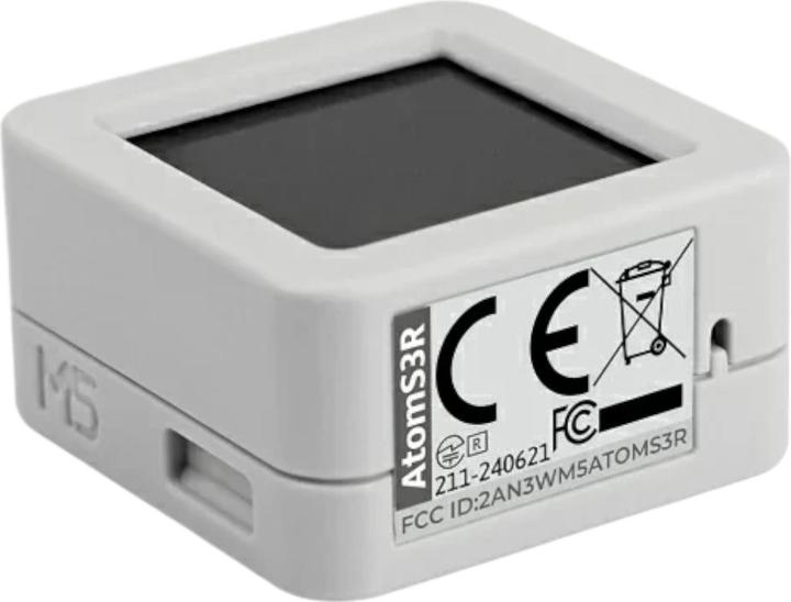Immagine prodotto M5Stack AtomS3R dev kit con display a colori da 0,85 pollici e 8MB di PSRAM