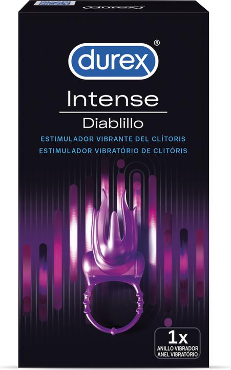 Actual product image Durex Vibrating Penis Ring Intense Diablillo