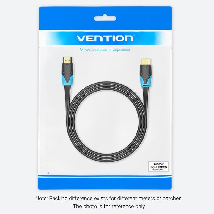 Actual product image Vention Flat HDMI Cable 5m VAA-B02-L500 (Black) (5 m, HDMI)