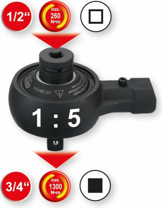 Produktbild KS Tools 516.3700 (3/4", 260 Nm, 1300 Nm)