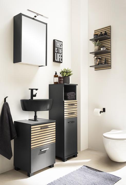 Produktbild Schildmeyer Katta Spiegelschrank 43,5 cm anthrazit