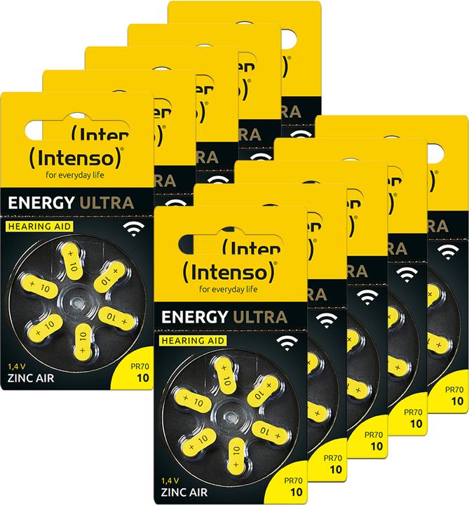 Produktbild Intenso Hörgeräte Batterien | Zink-Luft A10 60er Pack (60 Stk., A10, 86 mAh)