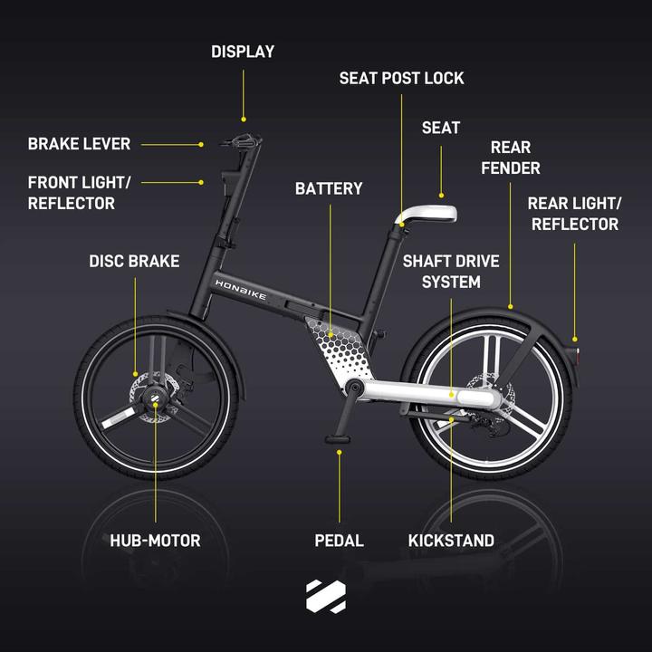 Image du produit Honbike HF01 rot