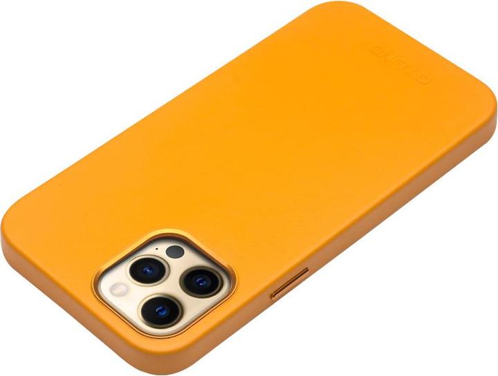 Actual product image QiAlino Sleeve (MagSafe compatible) Orange (Apple iPhone 12 Pro Max)