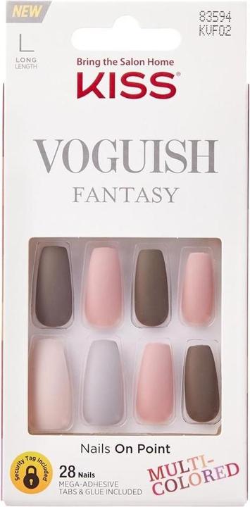 Produktbild KISS Adhesive nails Voguish Fantasy Nails Chilllout 28 pcs (Kunstnägel)
