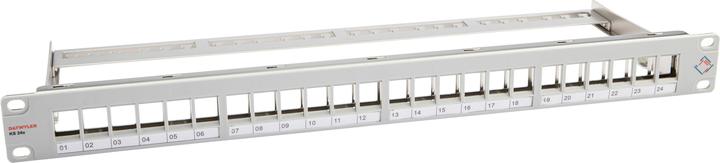 Immagine prodotto Dätwyler Pannello patch KS 24x per 24x RJ45 Keystone 19 Rack grigio
