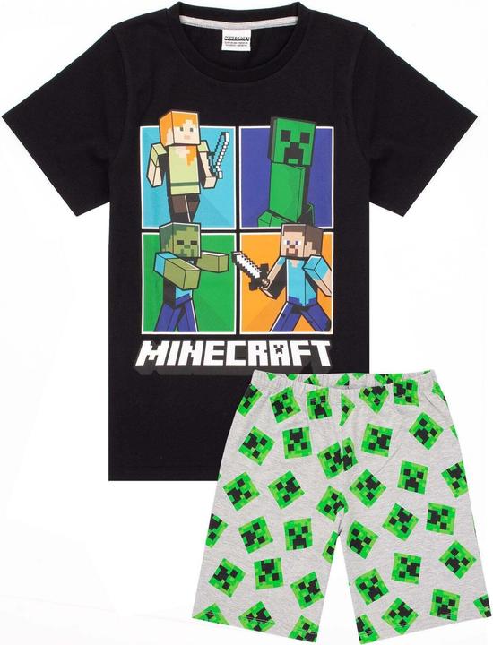 Minecraft Schlafanzug mit Shorts Jungen (134)