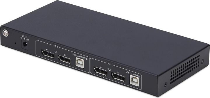 Image du produit StarTech .com P2ADD121D-KVM-SWITCH, 3840 x 2160 pixels, 4K Ultra HD, 36 W, Noir