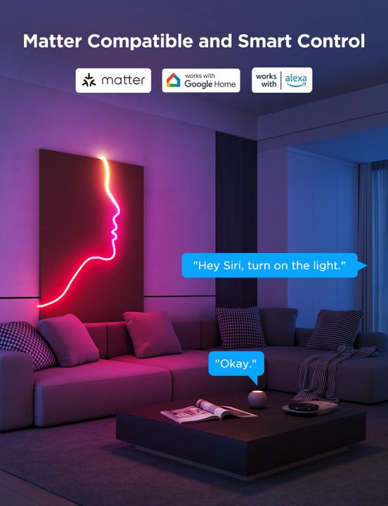 Produktbild Govee Neon (RGBIC, 300 cm, Indoor)