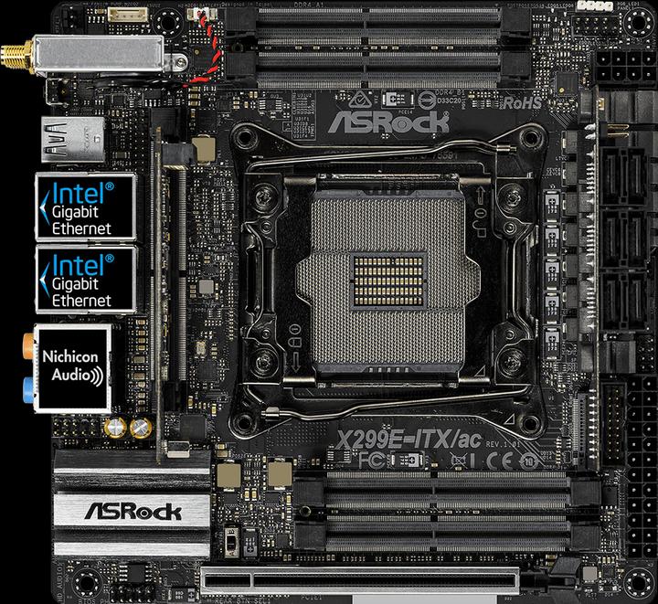Produktbild AsRock X299e-Itx/Ac (LGA 2066, Intel X299, Mini-ITX)