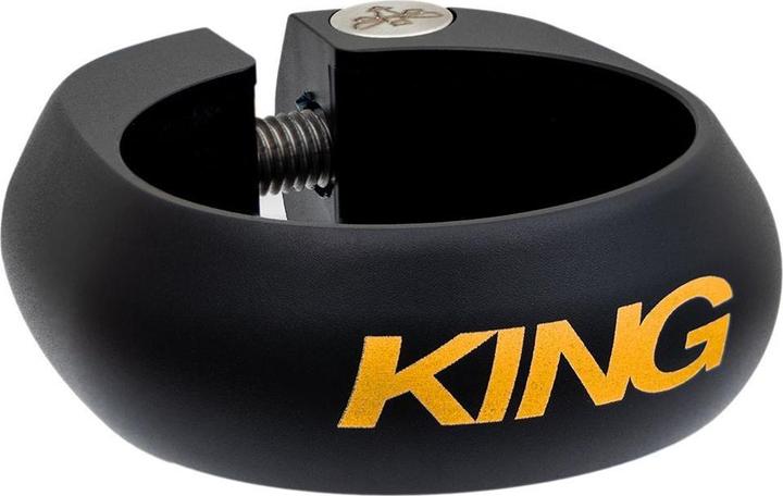 Chris King Sattelklemme, 30.0mm, two tone black/gold