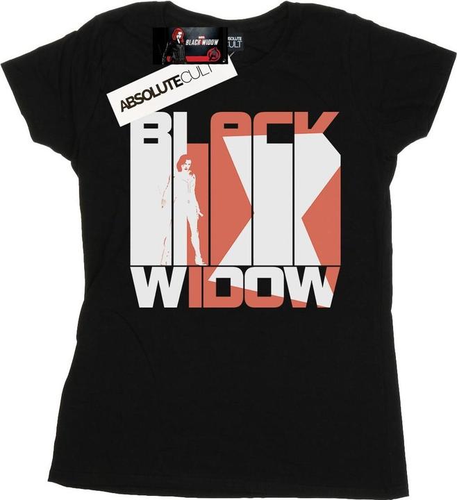 Black Widow Film Bars Logo Baumwolle TShirt