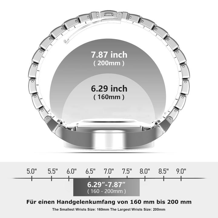 Nutritional values and ingredients Pedea Titanium watch strap (20 mm, Titanium, Galaxy Watch 4, Galaxy Watch 6, Galaxy Watch 5)