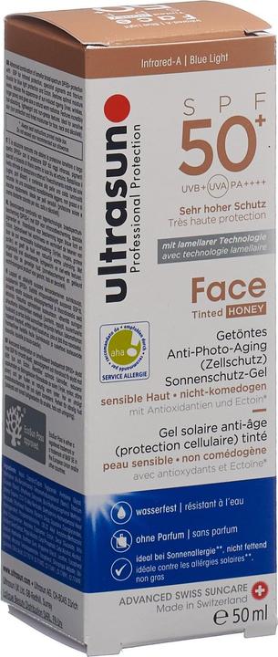 Image du produit Ultrasun Teinté pour le visage (Lait solaire, SPF 50+, 50 ml, 91 g)