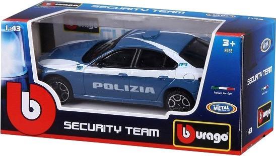 Actual product image Bburago AUTO POLIZIA (ASSORTIMENTO - MODELLO CASUALE) - 1:43