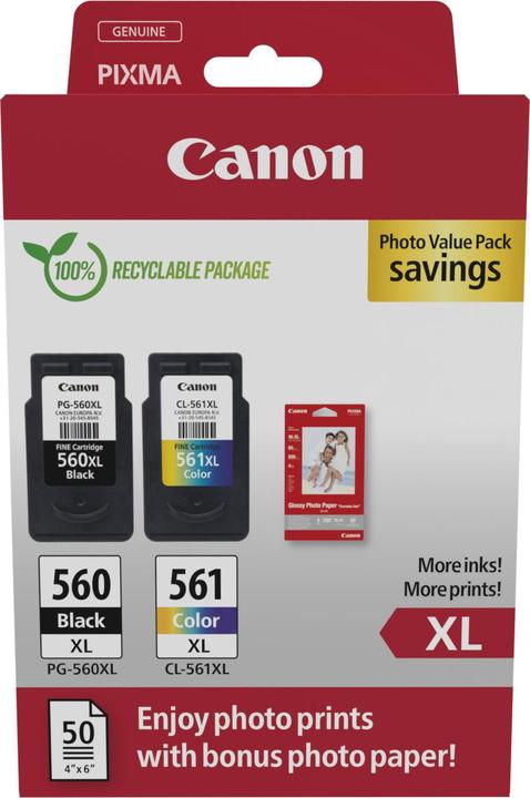 Canon PG-560XL / CL-561XL Photo Value Pack (BK, Color)