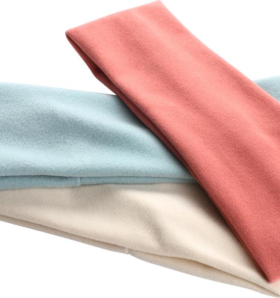 Trisa Fashion Haarband Hellblau, Beige, Orange 3 Stk.