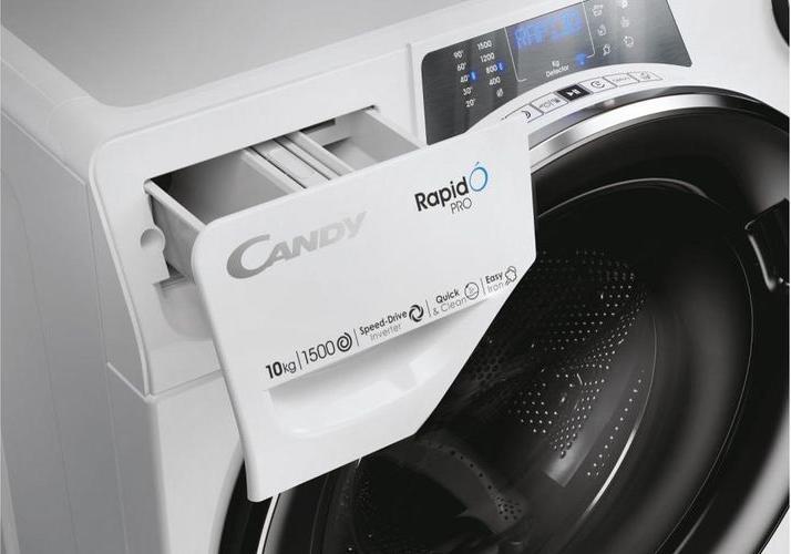 Image du produit Candy Lave-linge RP 5106BWMBC/1-S Gauche (10 kg, Gauche, Prise UE)