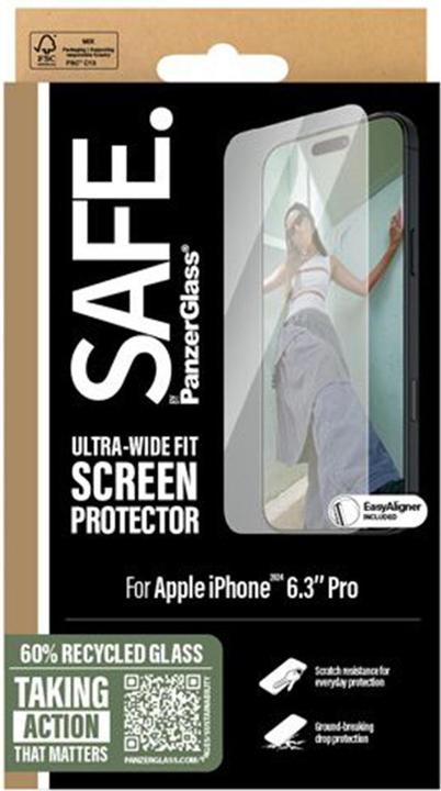 Actual product image PanzerGlass Safe. (1 Piece, Apple iPhone 16 Pro)