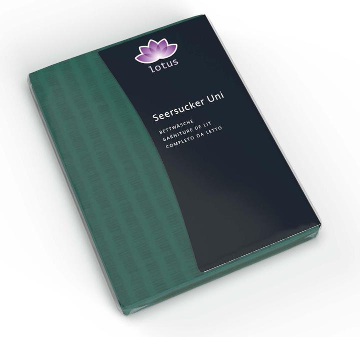 Produktbild Lotus Bettwaren Bettwäsche Satin Seersucker uni (Kopfkissenbezug, 65 x 100 cm)