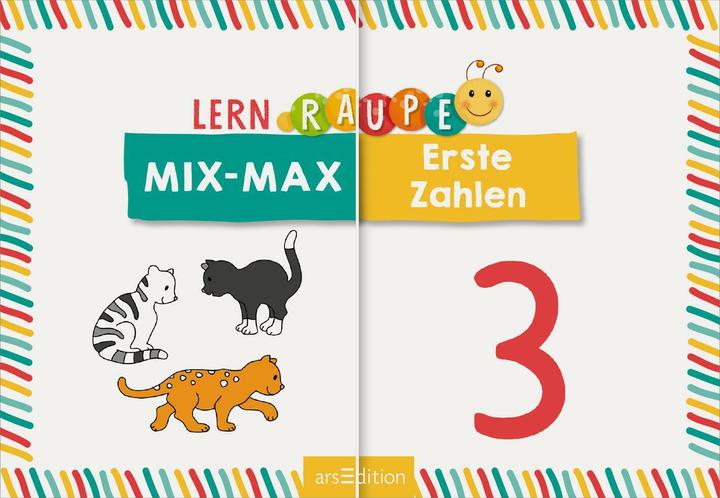 Energie-Label Lernraupe - Mix-Max Erste Zahlen (Deutsch)