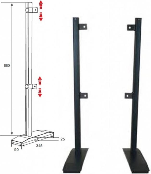 Produktbild DSS Twin 80 (Universal, 80", 80 kg)