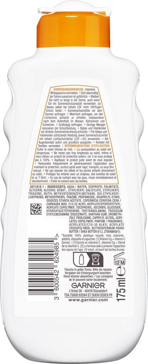 Actual product image Garnier Ambre Solaire Hydra (Suntan lotion, SPF 50, 175 ml, 175 g)