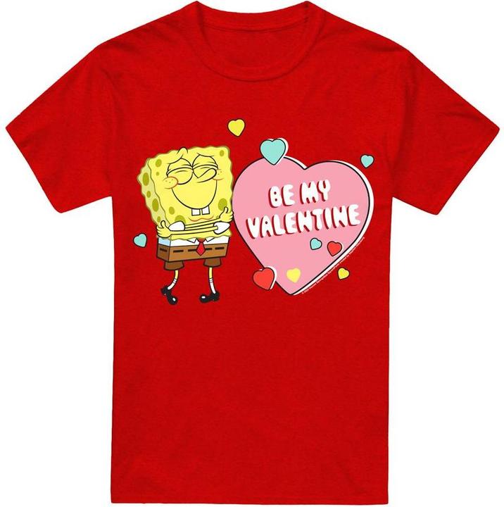 Immagine prodotto Spongebob Squarepants Be My Valentine Maglietta Adulto Unisex (S)