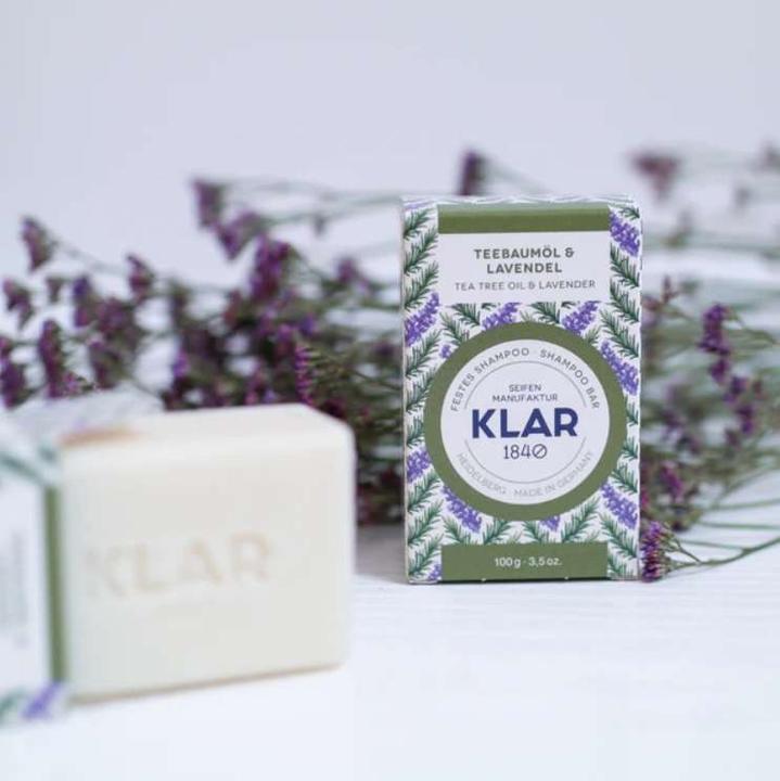 Produktbild Klar Festes Shampoo Teebaumöl & Lavendel 100 g (Festes Shampoo)